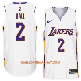 Maillot NBA Los Angeles Lakers Lonzo Ball 2 Nike 2017-18 Blanc Swingman - Homme